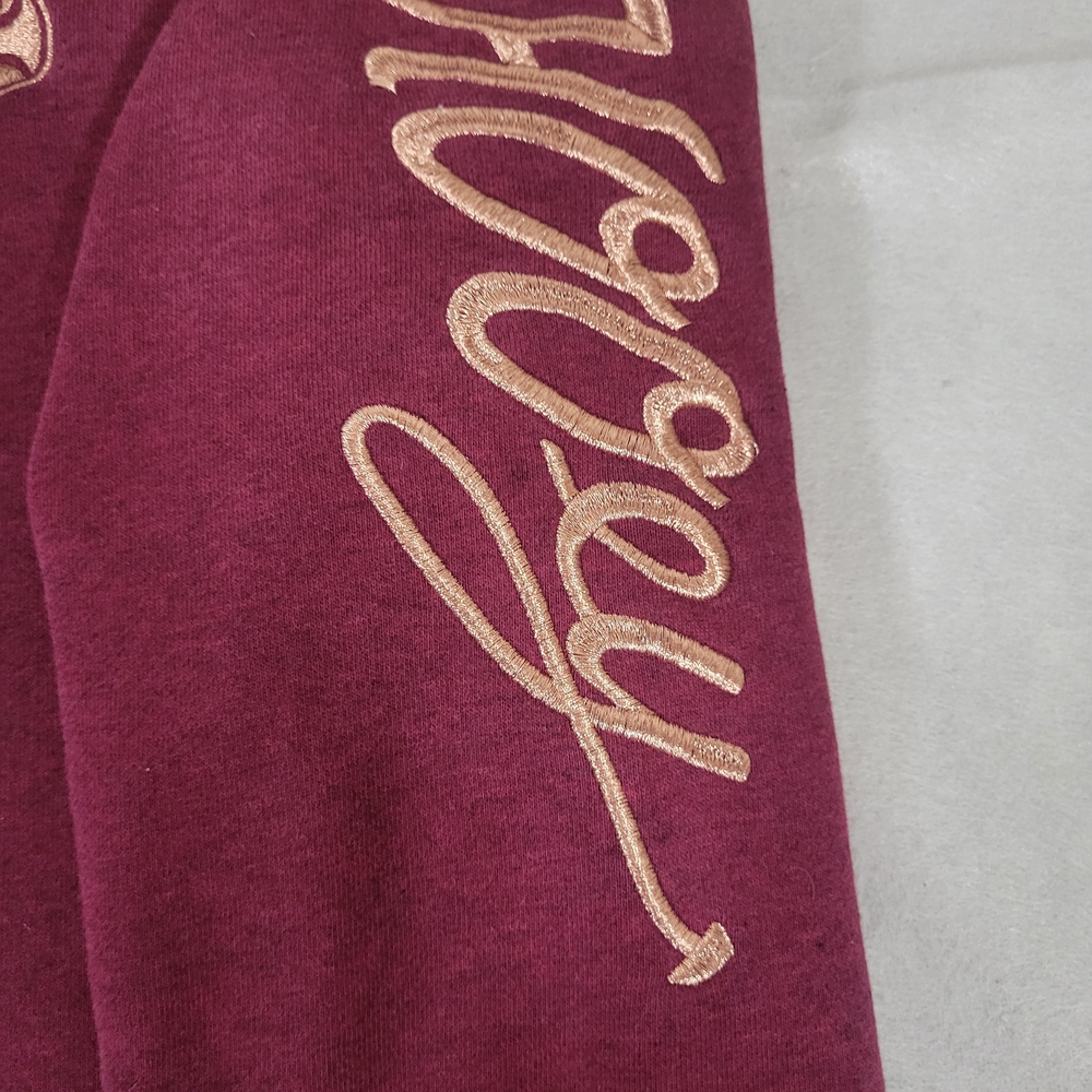 Hooey Maroon Hoodie with Multicolor Accents - Picture 4 of 9